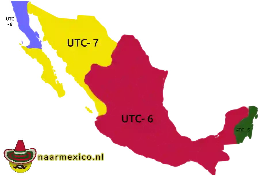 Tijdzones mexico.